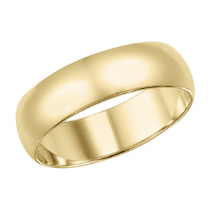 14 Karat White or Yellow Gold Comfort Fit Wedding Bands