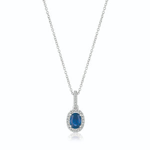 Le Vian® Pendant featuring 1/2 cts. Blueberry Sapphire?, 1/10 cts. Vanilla Diamonds® set in 14K Vanilla Gold®