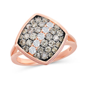 Le Vian Ombre Ring featuring 7/8 cts. Ombre Diamonds, 1/5 cts. Vanilla Diamonds® set in 14K Strawberry Gold®