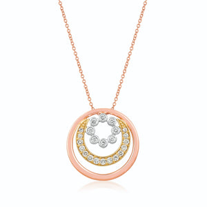 Le Vian Creme Brulee® Pendant featuring 5/8 cts. Nude Diamonds set in 14K Tri Color Gold